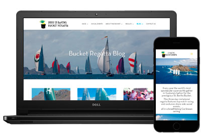 Bucket Regatta web designs