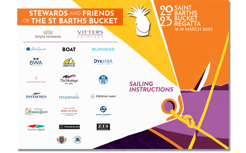 2023 St Barths Sailing Instructions covers.