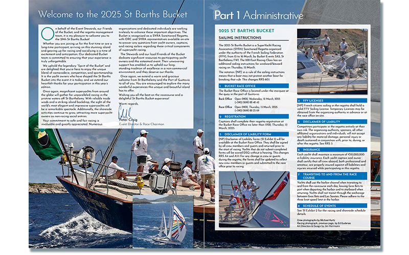 2025 St Barths Sailing Instructions pages 2-3.
