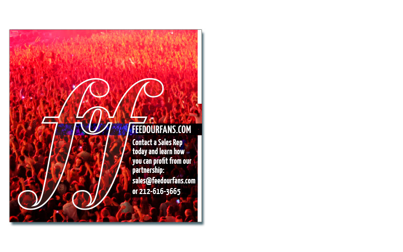 Feed Our Fans promotion back cover.